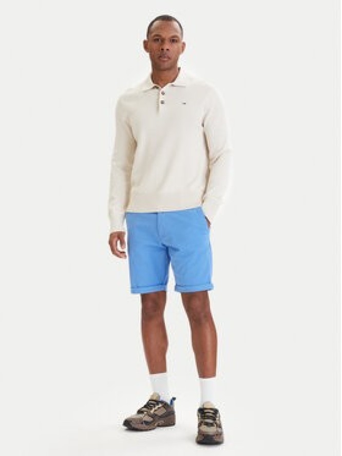 Tommy Jeans Szorty materiałowe Scanton DM0DM22852 Niebieski Slim Fit