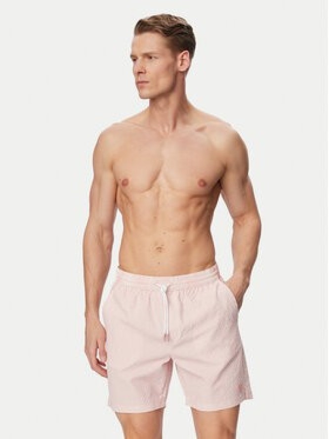 Guess Szorty kąpielowe F6GT11 WN342 Różowy jasny Regular Fit