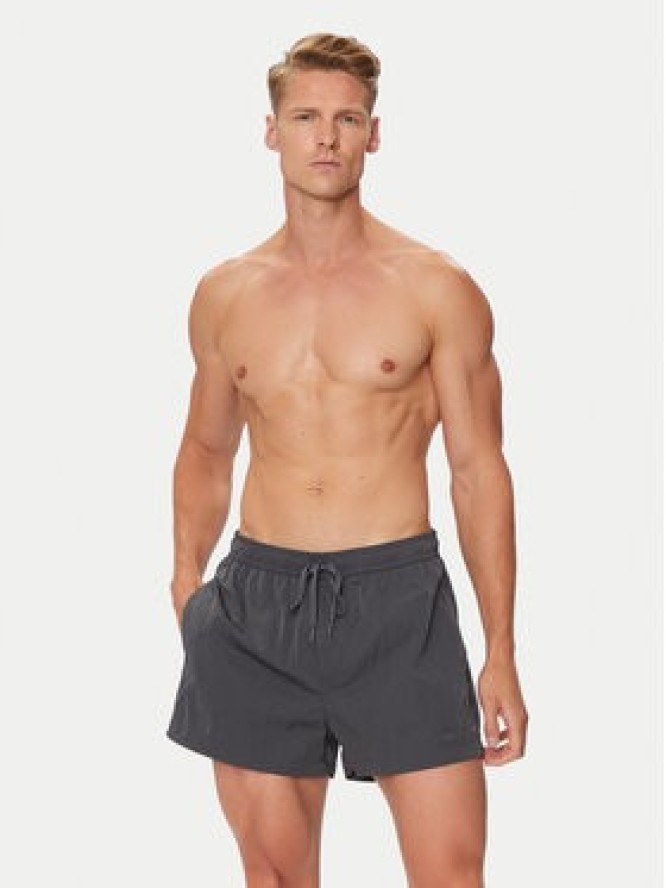 Calvin Klein Swimwear Szorty kąpielowe KM0KM01048 Szary Regular Fit