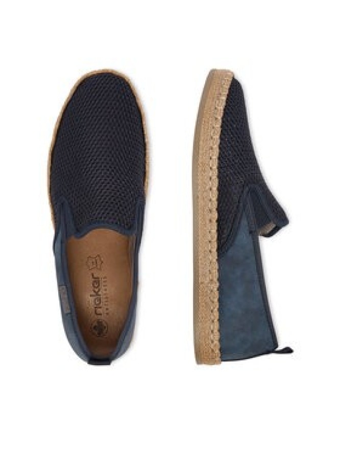 Rieker Espadryle CEO-B2661-14 Granatowy