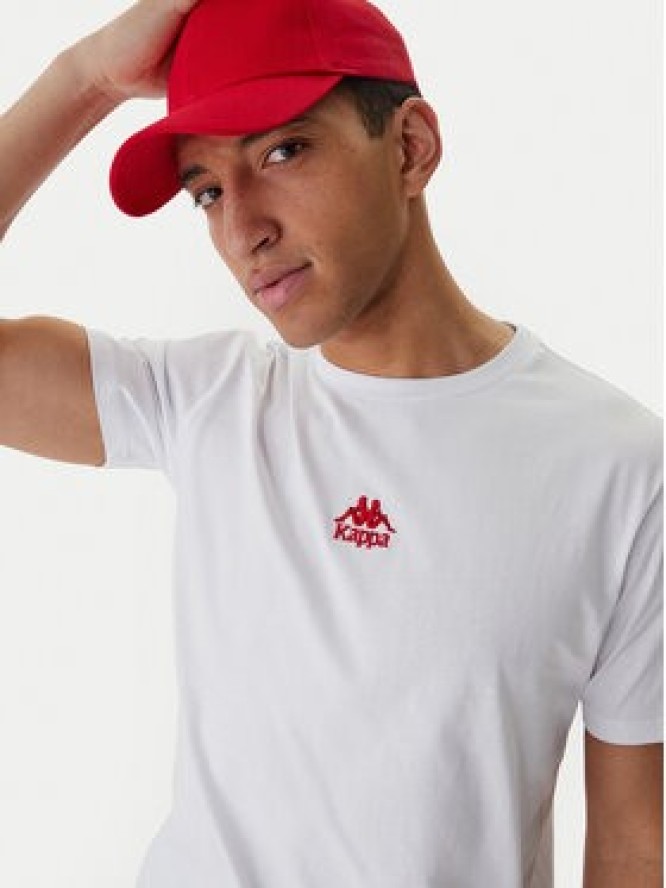 Kappa T-Shirt 382J2QW Biały Regular Fit