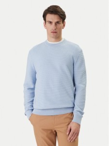 BOSS Sweter H-Imberto 50545283 Błękitny Regular Fit