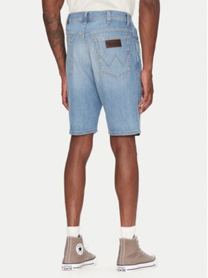 Wrangler Szorty jeansowe Texas 112362508 Niebieski Regular Fit
