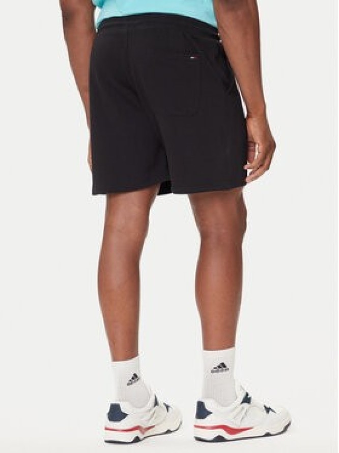 Tommy Jeans Szorty sportowe Stack Logo DM0DM21803 Czarny Relaxed Fit