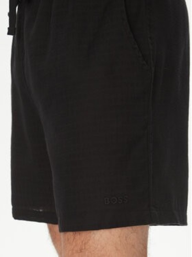 BOSS Szorty materiałowe 50540134 Czarny Regular Fit