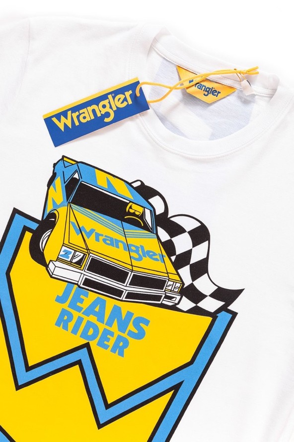 WRANGLER T SHIRT B&Y CREW TEE WHITE W7C41FK12 112131688