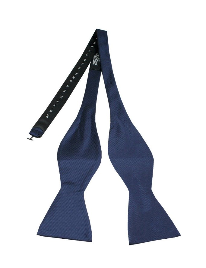 Mucha do Samodzielnego Zawiązania, Granatowa, Jednokolorowa, Elegancka -ALTIES