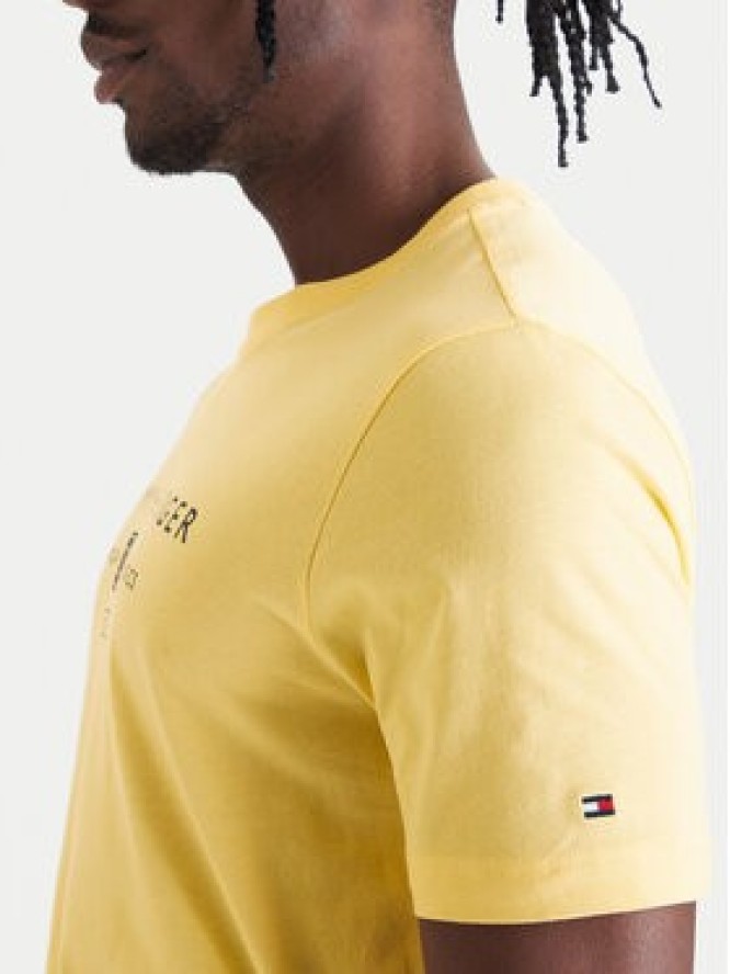 Tommy Hilfiger T-Shirt Brand Love MW0MW42365 Żółty Regular Fit