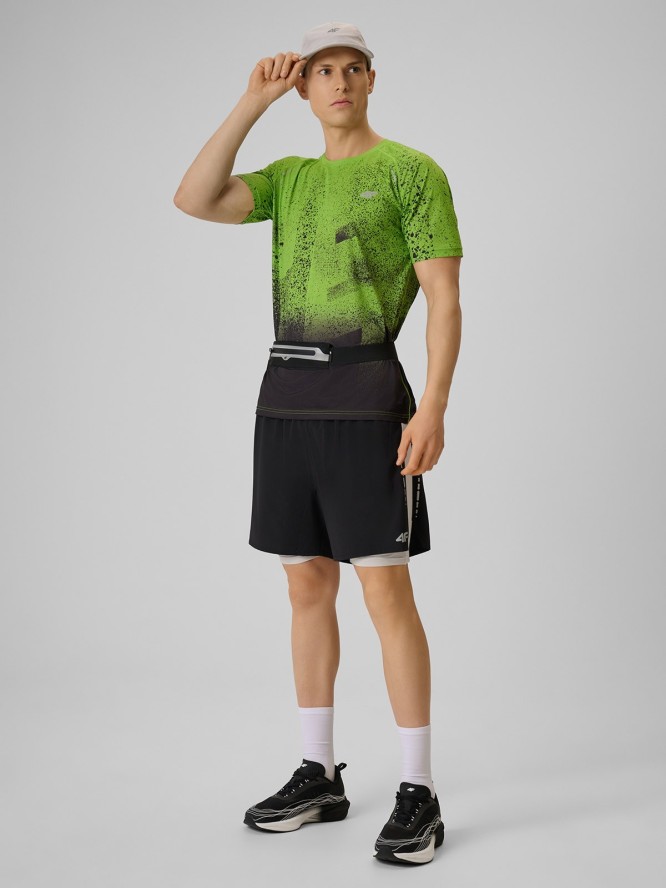 4F Koszulka do biegania szybkoschnąca męska - zielona M