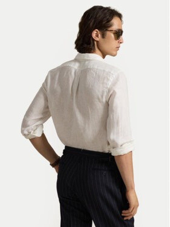 Polo Ralph Lauren Koszula 710968915014 Biały Slim Fit