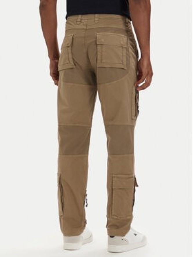 Aeronautica Militare Spodnie cargo 261PA1387UCT01493 Khaki Regular Fit