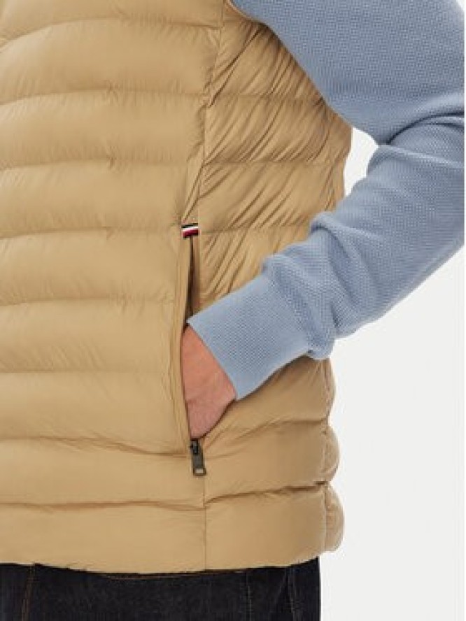 Tommy Hilfiger Kamizelka MW0MW37677 Beżowy Regular Fit