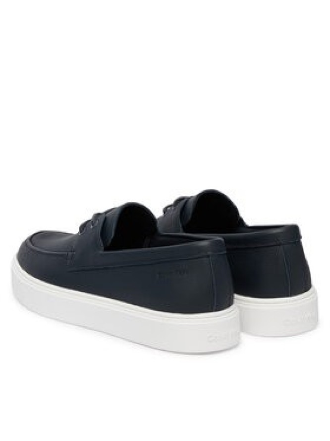 Calvin Klein Półbuty Hybrid Clean Boat Shoe Lth HM0HM02233 Granatowy