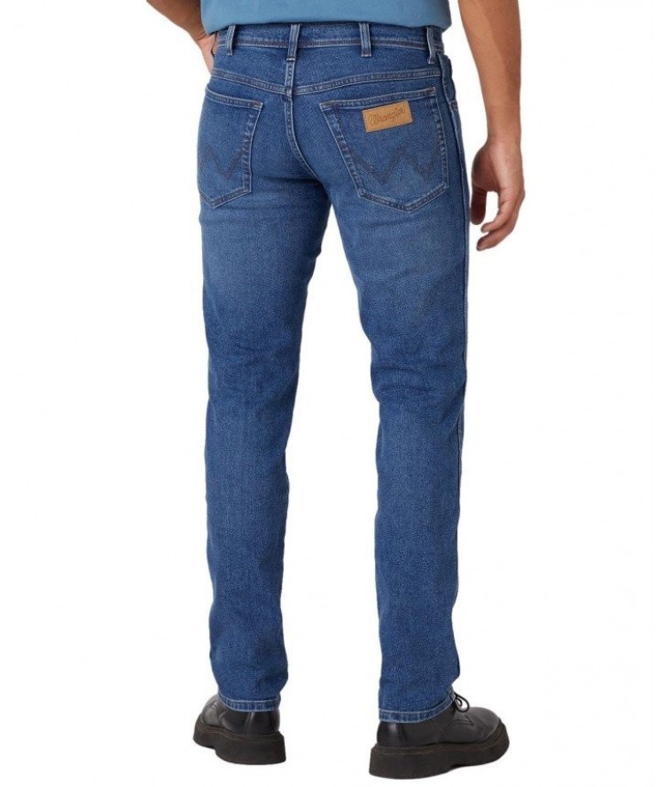 WRANGLER TEXAS SLIM MĘSKIE SPODNIE JEANSOWE JEANSY COOL SHADE W12SYLZ88 112330697