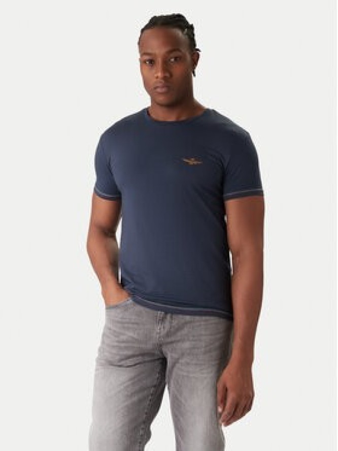 Aeronautica Militare Komplet t-shirtów AM1UTI003B Granatowy Slim Fit