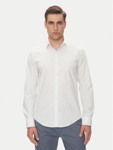 Calvin Klein Koszula LV019EU005 Biały Slim Fit