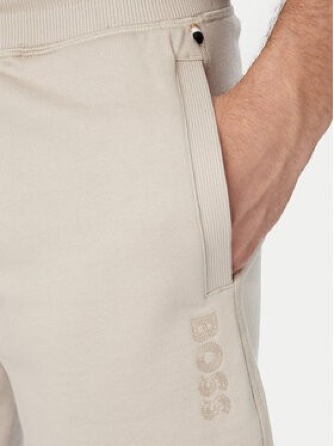 BOSS Szorty sportowe 50561500 Beżowy Regular Fit