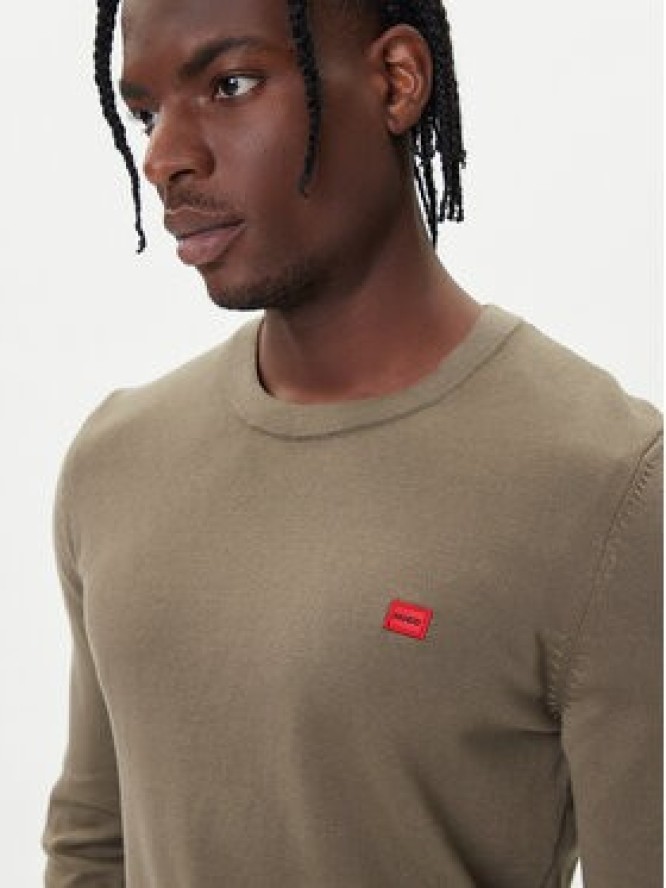 HUGO Sweter San Cassius-C1 50475083 Beżowy Regular Fit