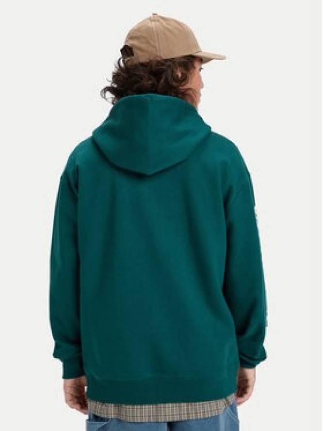 Quiksilver Bluza Old English EQYFT05156 Czerwony Oversize