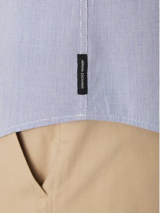 Armani Exchange Koszula XM000445 AF13007 FB056 Błękitny Regular Fit