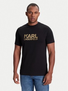 KARL LAGERFELD T-Shirt 755087 553235 Czarny Regular Fit