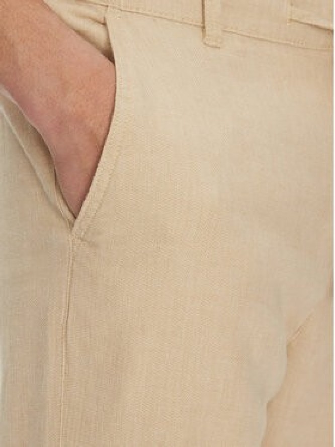 Selected Homme Chinosy 16096687 Beżowy Straight Fit