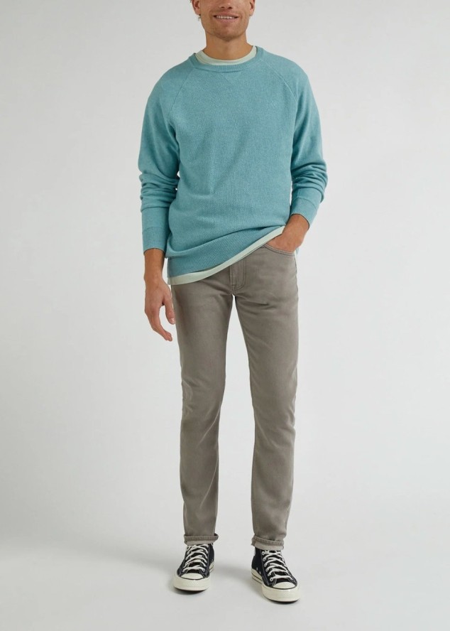 LEE LUKE MĘSKIE SPODNIE MATERIAŁOWE MUSHROOM LIGHT L719KMC62 112333675