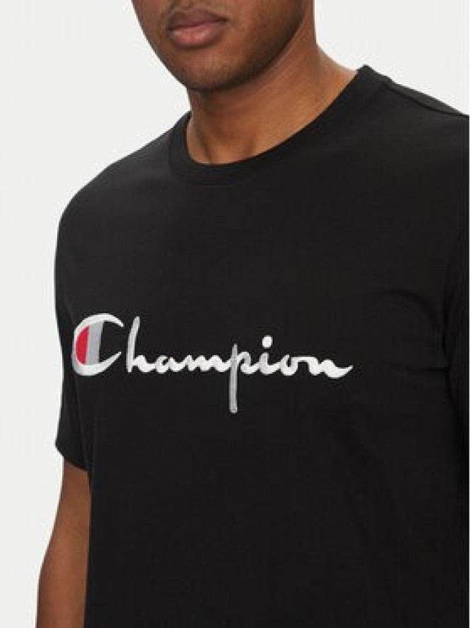 Champion T-Shirt 221621 Czarny Standard Fit