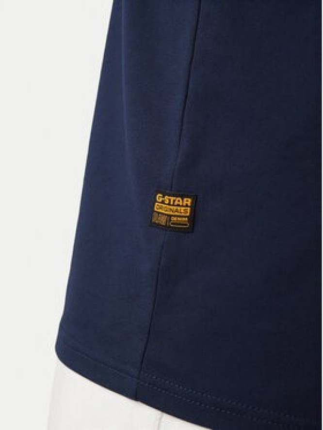 G-Star Raw T-Shirt Lash R T D16396-2653-B111 Granatowy Regular Fit