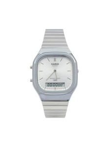 Casio Zegarek AQ-240E-7AEF Srebrny