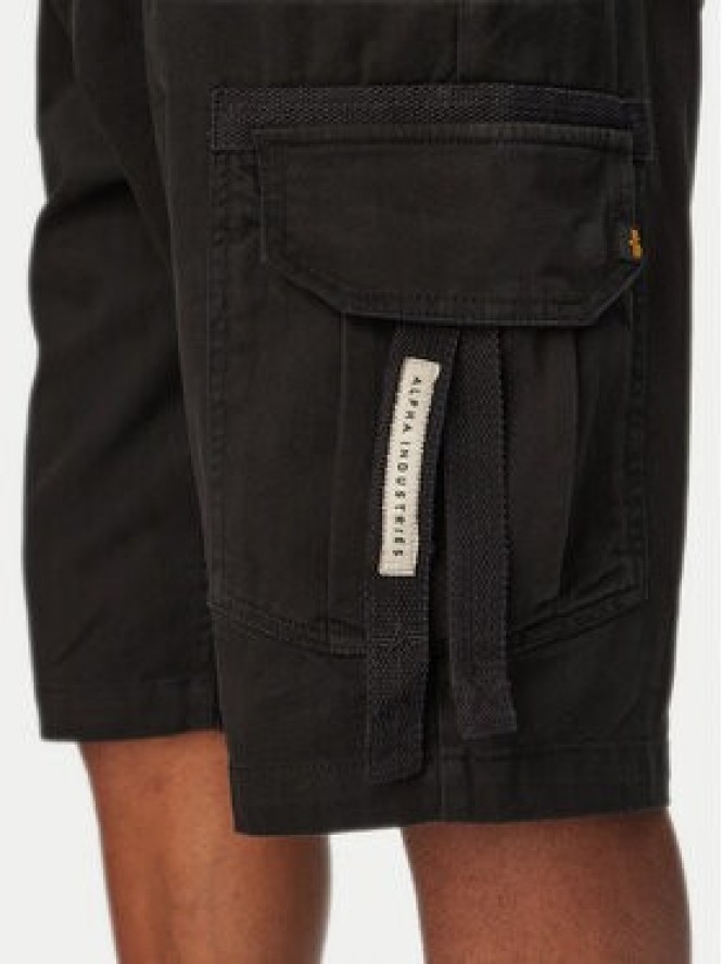Alpha Industries Szorty materiałowe 266256 Czarny Regular Fit