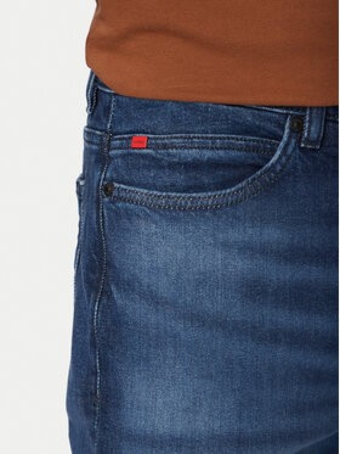 HUGO Jeansy 50556089 Granatowy Slim Fit
