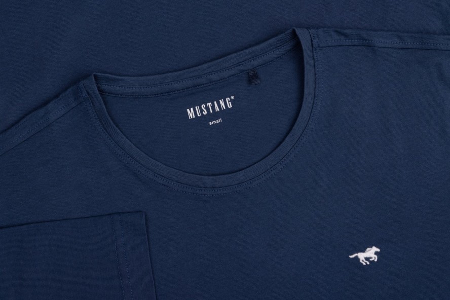 Męski T-Shirt Mustang Style Alex Dark Denim 1017337 5242