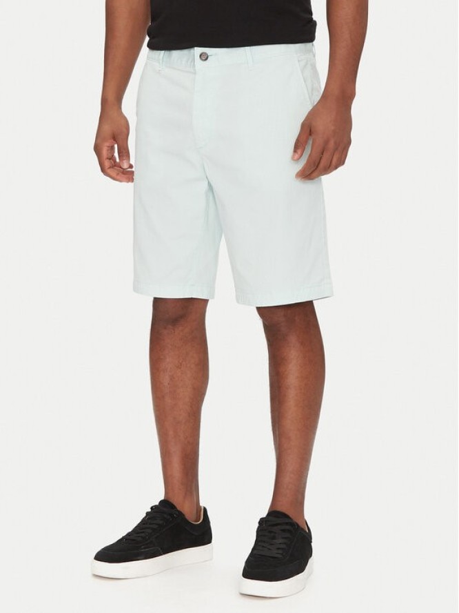 BOSS Szorty materiałowe Chino-Slim-Shorts 50536723 Błękitny Regular Fit