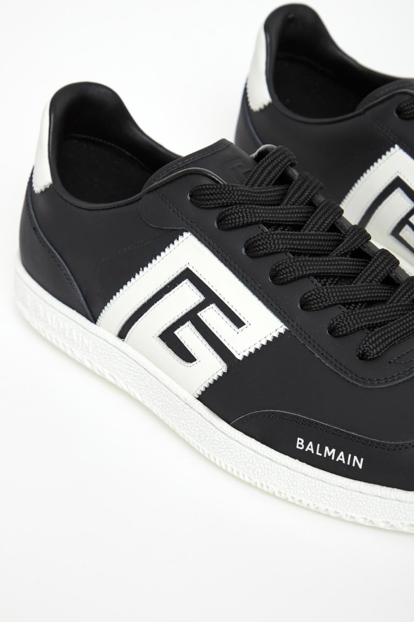 Sneakersy męskie skórzane Swan BALMAIN