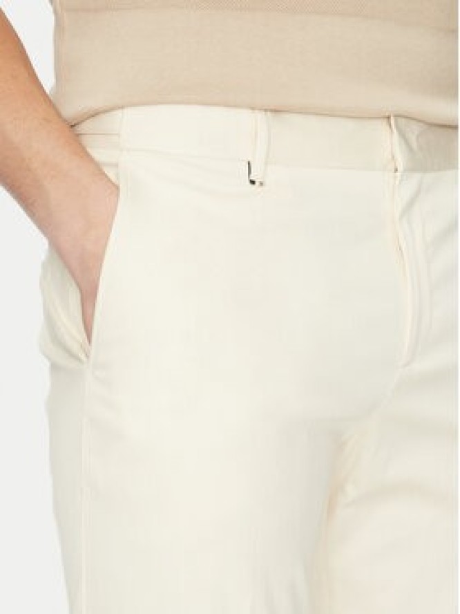 BOSS Spodnie garniturowe C-Genius 50539970 Écru Slim Fit