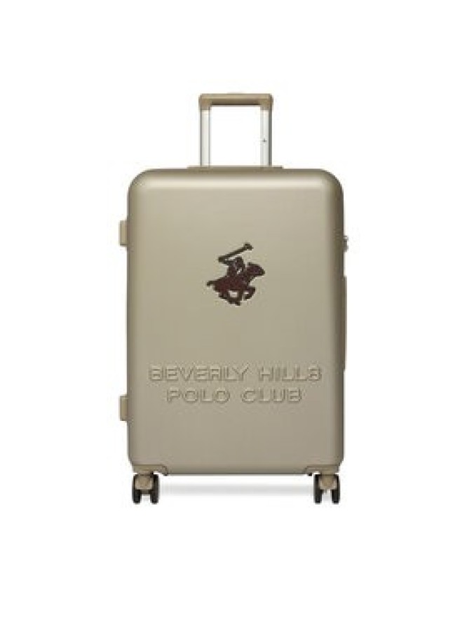Beverly Hills Polo Club Walizka średnia CEO-BHPC-M-003-08-BEIGE Beżowy