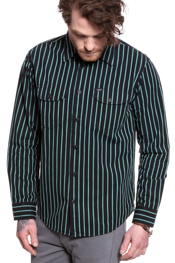 LEE LEE WORKER SHIRT BLACK L68HBG01 112117113