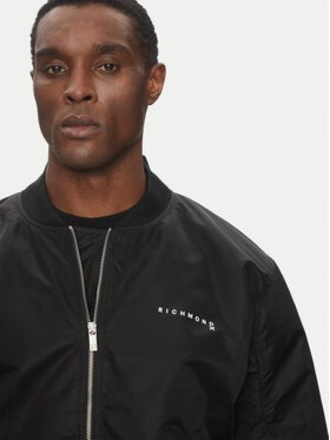 Richmond X Kurtka bomber UMP25070GB Czarny Regular Fit