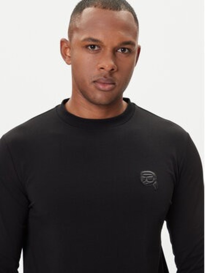 KARL LAGERFELD Longsleeve 755052 554235 Czarny Regular Fit
