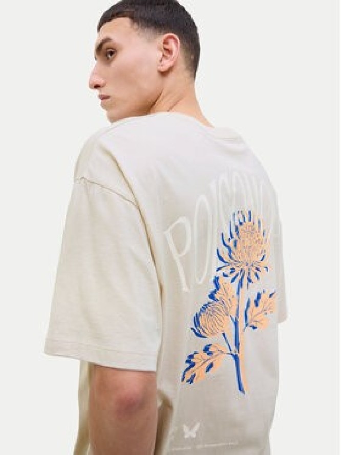 Jack & Jones T-Shirt Charge 12269384 Beżowy Relaxed Fit