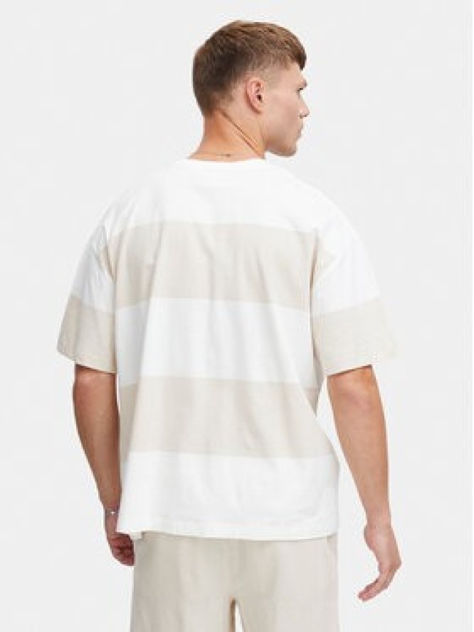 Solid T-Shirt Ijam 21108144 Beżowy Regular Fit