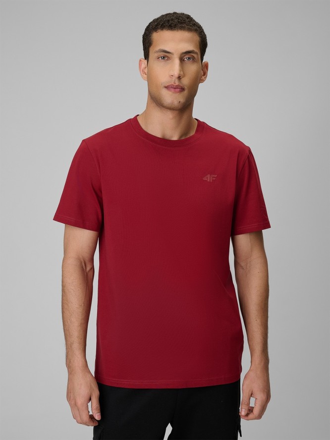 4F T-shirt regular gładki męski (2-pack) - multikolor L