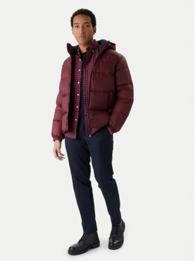 Tommy Jeans Kurtka puchowa Essential DM0DM19786 Bordowy Regular Fit