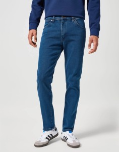 WRANGLER MĘSKIE SPODNIE JEANSOWE LARSTON BLUE GREY 112355025 W18S017416