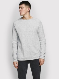 Jack & Jones Sweter Hill 12157321 Szary Regular Fit