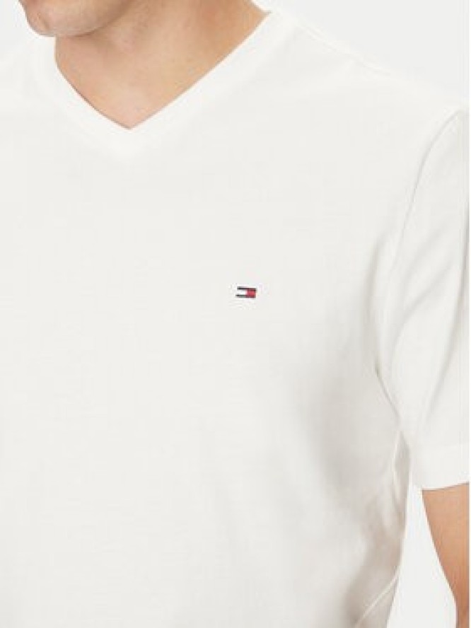 Tommy Hilfiger T-Shirt Essential V-Neck Tee MW0MW39249 Biały Regular Fit