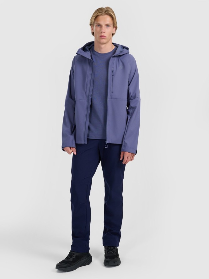 4F Kurtka softshell wiatroodporna membrana 10000 męska - granatowa 3XL