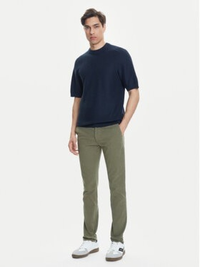BOSS Chinosy 50548006 Zielony Slim Fit