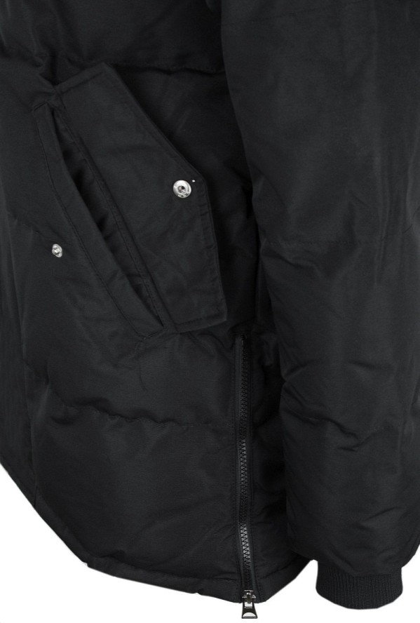 Zimowa, Ocieplana Kurtka z Kapturem - Brave Soul - Czarna